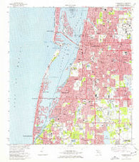 Clearwater Florida Historical topographic map, 1:24000 scale, 7.5 X 7.5 Minute, Year 1974