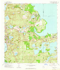 Clermont East Florida Historical topographic map, 1:24000 scale, 7.5 X 7.5 Minute, Year 1962