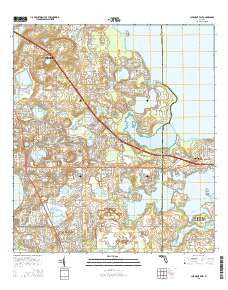 Clermont East Florida Current topographic map, 1:24000 scale, 7.5 X 7.5 Minute, Year 2015