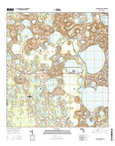 Clermont West Florida Current topographic map, 1:24000 scale, 7.5 X 7.5 Minute, Year 2015