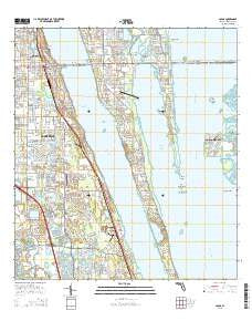 Cocoa Florida Current topographic map, 1:24000 scale, 7.5 X 7.5 Minute, Year 2015