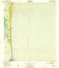 Cocoa Beach Florida Historical topographic map, 1:24000 scale, 7.5 X 7.5 Minute, Year 1951