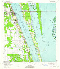 Cocoa Florida Historical topographic map, 1:24000 scale, 7.5 X 7.5 Minute, Year 1949