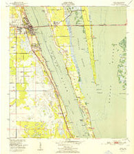 Cocoa Florida Historical topographic map, 1:24000 scale, 7.5 X 7.5 Minute, Year 1951