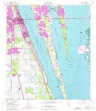 Cocoa Florida Historical topographic map, 1:24000 scale, 7.5 X 7.5 Minute, Year 1949