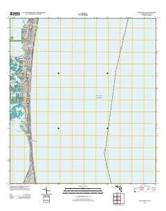Cocoa Beach Florida Historical topographic map, 1:24000 scale, 7.5 X 7.5 Minute, Year 2012