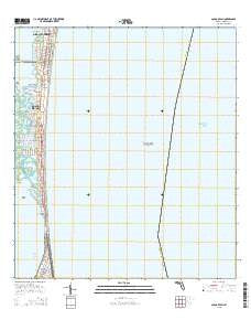 Cocoa Beach Florida Current topographic map, 1:24000 scale, 7.5 X 7.5 Minute, Year 2015
