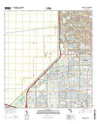 Cooper City NE Florida Current topographic map, 1:24000 scale, 7.5 X 7.5 Minute, Year 2015
