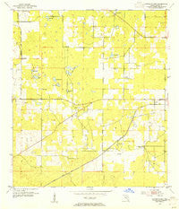 Cotton Plant Florida Historical topographic map, 1:24000 scale, 7.5 X 7.5 Minute, Year 1954