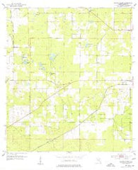 Cotton Plant Florida Historical topographic map, 1:24000 scale, 7.5 X 7.5 Minute, Year 1954