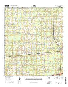 Cottondale West Florida Current topographic map, 1:24000 scale, 7.5 X 7.5 Minute, Year 2015