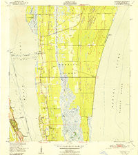 Courtenay Florida Historical topographic map, 1:24000 scale, 7.5 X 7.5 Minute, Year 1951