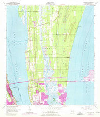 Courtenay Florida Historical topographic map, 1:24000 scale, 7.5 X 7.5 Minute, Year 1949