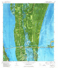 Courtenay Florida Historical topographic map, 1:24000 scale, 7.5 X 7.5 Minute, Year 1976