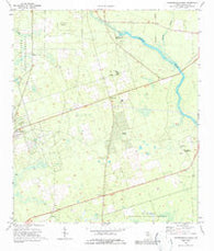 Crawfordville East Florida Historical topographic map, 1:24000 scale, 7.5 X 7.5 Minute, Year 1972
