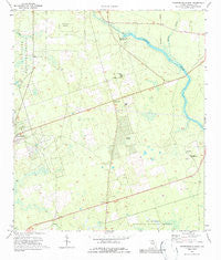 Crawfordville East Florida Historical topographic map, 1:24000 scale, 7.5 X 7.5 Minute, Year 1972