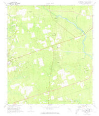 Crawfordville East Florida Historical topographic map, 1:24000 scale, 7.5 X 7.5 Minute, Year 1972