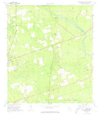 Crawfordville East Florida Historical topographic map, 1:24000 scale, 7.5 X 7.5 Minute, Year 1972