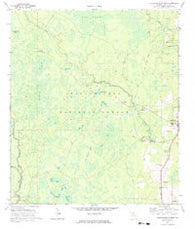 Crawfordville West Florida Historical topographic map, 1:24000 scale, 7.5 X 7.5 Minute, Year 1972