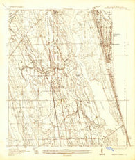 Crescent Beach Florida Historical topographic map, 1:24000 scale, 7.5 X 7.5 Minute, Year 1937