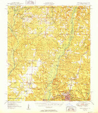 Crestview Florida Historical topographic map, 1:62500 scale, 15 X 15 Minute, Year 1951