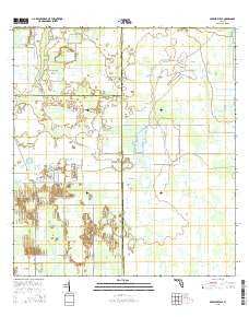 Crewsville SE Florida Current topographic map, 1:24000 scale, 7.5 X 7.5 Minute, Year 2015