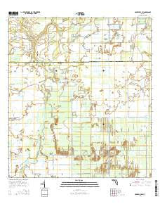 Crewsville SW Florida Current topographic map, 1:24000 scale, 7.5 X 7.5 Minute, Year 2015