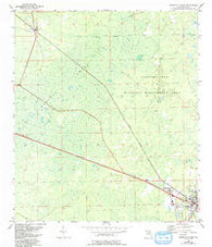Cross City West Florida Historical topographic map, 1:24000 scale, 7.5 X 7.5 Minute, Year 1954