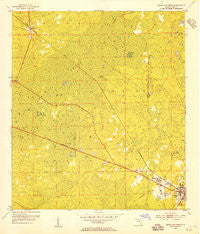 Cross City West Florida Historical topographic map, 1:24000 scale, 7.5 X 7.5 Minute, Year 1954