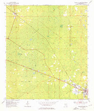 Cross City West Florida Historical topographic map, 1:24000 scale, 7.5 X 7.5 Minute, Year 1954