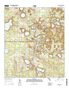 Crystal Lake Florida Current topographic map, 1:24000 scale, 7.5 X 7.5 Minute, Year 2015