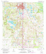 Dade City Florida Historical topographic map, 1:24000 scale, 7.5 X 7.5 Minute, Year 1960