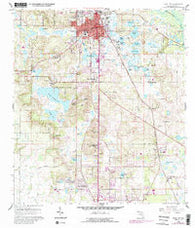 Dade City Florida Historical topographic map, 1:24000 scale, 7.5 X 7.5 Minute, Year 1960