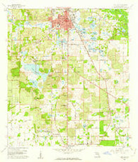 Dade City Florida Historical topographic map, 1:24000 scale, 7.5 X 7.5 Minute, Year 1960
