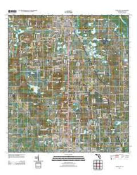 Dade City Florida Historical topographic map, 1:24000 scale, 7.5 X 7.5 Minute, Year 2012