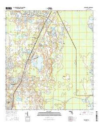 Davenport Florida Current topographic map, 1:24000 scale, 7.5 X 7.5 Minute, Year 2015