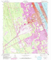 Daytona Beach Florida Historical topographic map, 1:24000 scale, 7.5 X 7.5 Minute, Year 1952