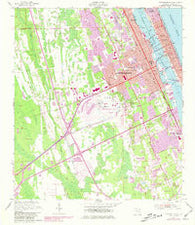 Daytona Beach Florida Historical topographic map, 1:24000 scale, 7.5 X 7.5 Minute, Year 1952