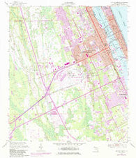 Daytona Beach Florida Historical topographic map, 1:24000 scale, 7.5 X 7.5 Minute, Year 1952
