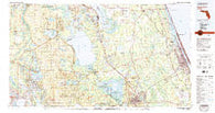 Daytona Beach Florida Historical topographic map, 1:100000 scale, 30 X 60 Minute, Year 1978