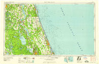 Daytona Beach Florida Historical topographic map, 1:250000 scale, 1 X 2 Degree, Year 1958