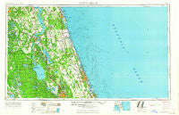 Daytona Beach Florida Historical topographic map, 1:250000 scale, 1 X 2 Degree, Year 1964