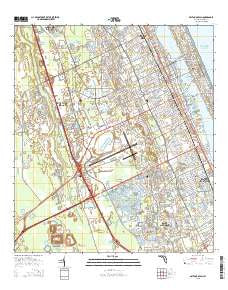 Daytona Beach Florida Current topographic map, 1:24000 scale, 7.5 X 7.5 Minute, Year 2015