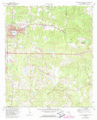 De Funiak Springs East Florida Historical topographic map, 1:24000 scale, 7.5 X 7.5 Minute, Year 1973