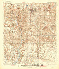 De Funiak Springs Florida Historical topographic map, 1:62500 scale, 15 X 15 Minute, Year 1938