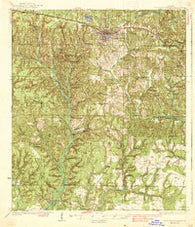De Funiak Springs Florida Historical topographic map, 1:62500 scale, 15 X 15 Minute, Year 1938