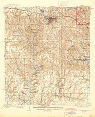 De Funiak Springs Florida Historical topographic map, 1:62500 scale, 15 X 15 Minute, Year 1938