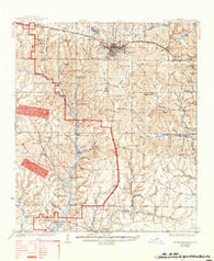 De Funiak Springs Florida Historical topographic map, 1:62500 scale, 15 X 15 Minute, Year 1938