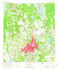 De Land Florida Historical topographic map, 1:24000 scale, 7.5 X 7.5 Minute, Year 1964