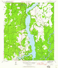 Dead Lake Florida Historical topographic map, 1:24000 scale, 7.5 X 7.5 Minute, Year 1945